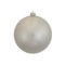 Silver Candy UV Drilled Ball Ornament, 6 in. - 4 per Bag